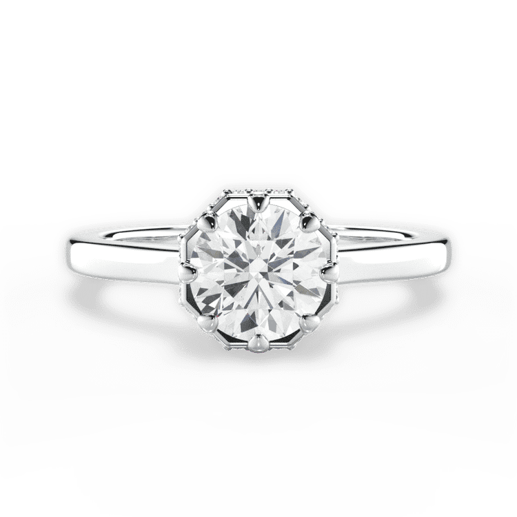 14kt White Gold/18kt White Gold/Platinum/round/top sku 1RZ1513