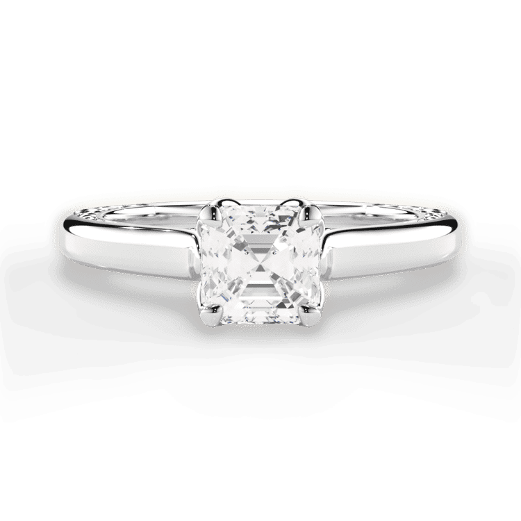 14kt White Gold/18kt White Gold/Platinum/asscher/top sku 1ASZ2828