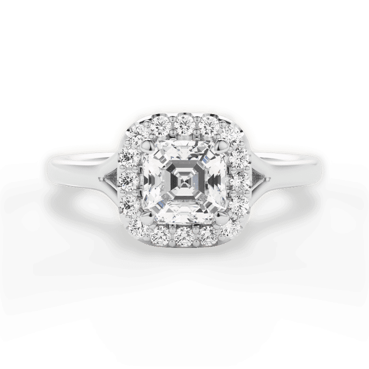 14kt White Gold/18kt White Gold/Platinum/asscher/top sku 1ASZ1322