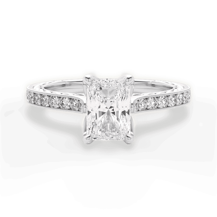 14kt White Gold/18kt White Gold/Platinum/radiant/top sku 1RAZ2861