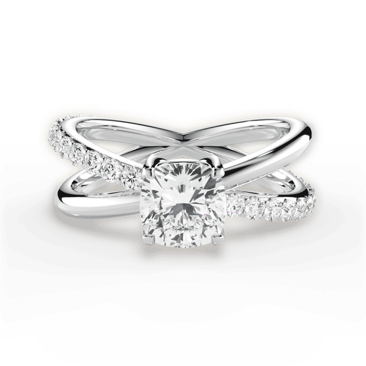 14kt White Gold/18kt White Gold/Platinum/cushion/top sku 1CUZ4768