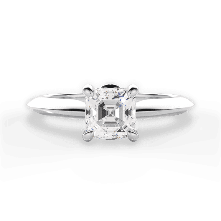 14kt White Gold/18kt White Gold/Platinum/asscher/top sku 1ASZ7264
