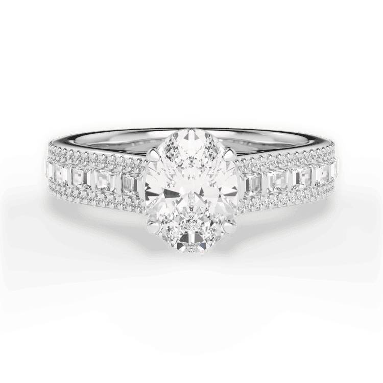 14kt White Gold/18kt White Gold/Platinum/oval/top sku 1OZ1524