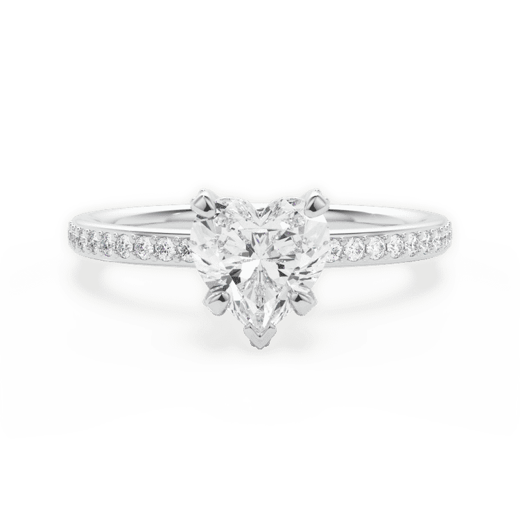 14kt White Gold/18kt White Gold/Platinum/heart/top sku 1HZ1509