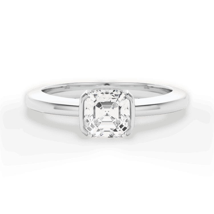 14kt White Gold/18kt White Gold/Platinum/asscher/top sku 1ASZ1065