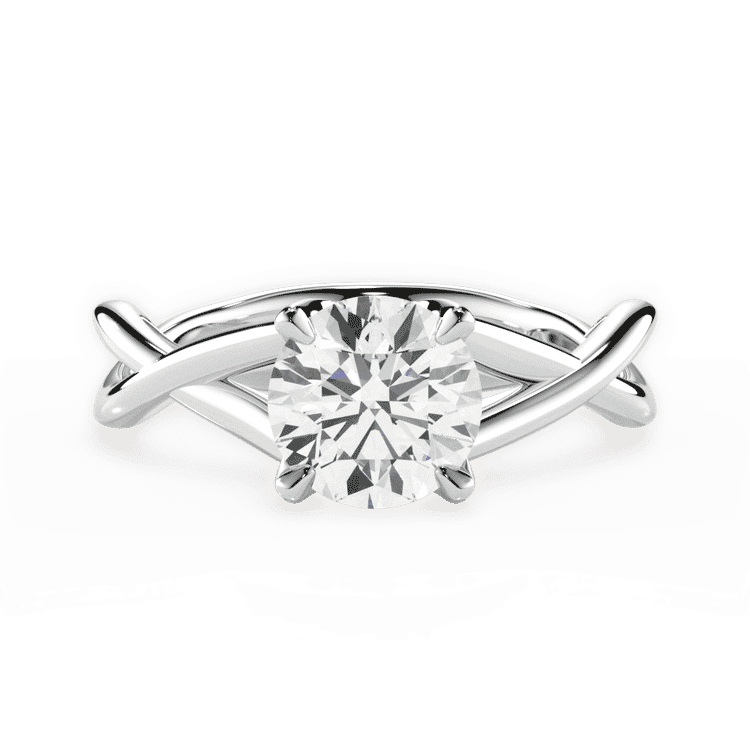 14kt White Gold/18kt White Gold/Platinum/round/top sku 1RZ4706