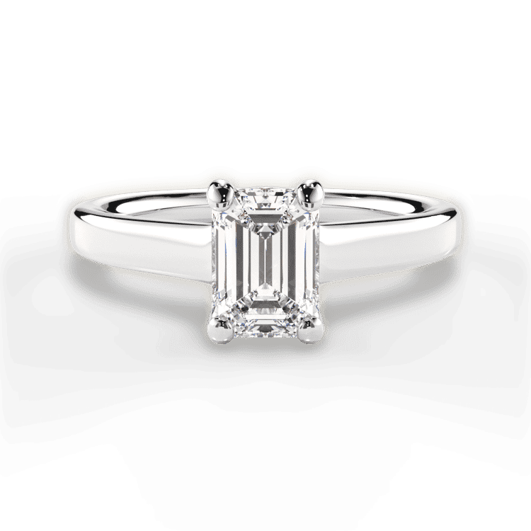 14kt White Gold/18kt White Gold/Platinum/emerald/top sku 1ECZ1178