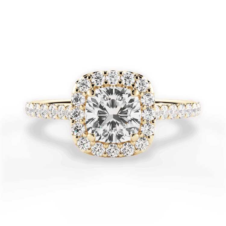 14kt Yellow Gold/18kt Yellow Gold/cushion/top sku 1CUZ1321