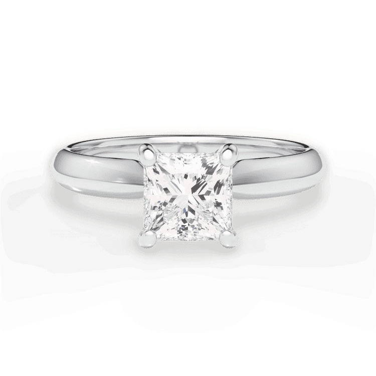 14kt White Gold/18kt White Gold/Platinum/princess/top sku 1PCZ7261