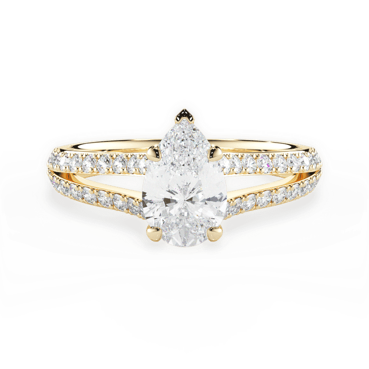 14kt Yellow Gold/18kt Yellow Gold/pear/top sku 1PZ2488