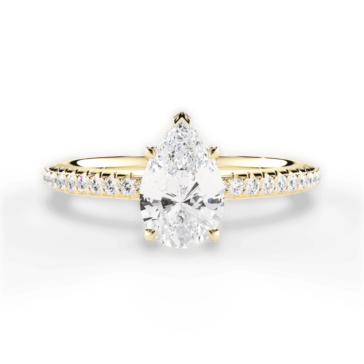 14kt Yellow Gold/18kt Yellow Gold/pear/top sku 1PZ4777