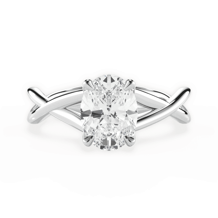 14kt White Gold/18kt White Gold/Platinum/oval/top sku 1OZ4706