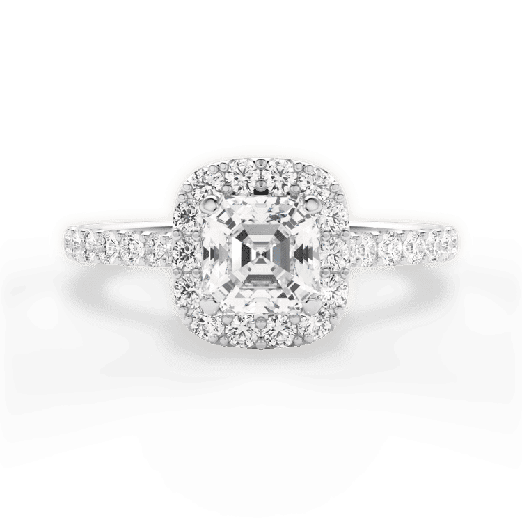 14kt White Gold/18kt White Gold/Platinum/asscher/top sku 1ASZ1321
