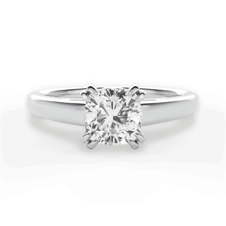 14kt White Gold/18kt White Gold/Platinum/cushion/top sku 1CUZ7232