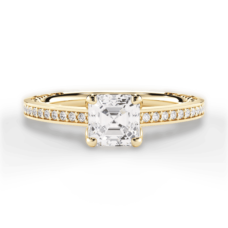 14kt Yellow Gold/18kt Yellow Gold/asscher/top sku 1ASZ4170