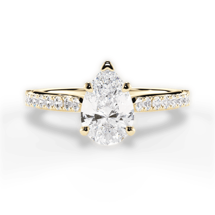 14kt Yellow Gold/18kt Yellow Gold/pear/top sku 1PZ2498