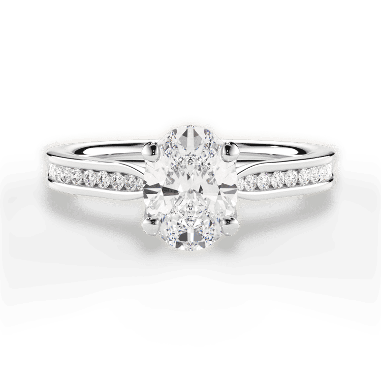 14kt White Gold/18kt White Gold/Platinum/oval/top sku 1OZ2487