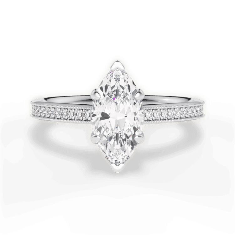 14kt White Gold/18kt White Gold/Platinum/marquise/top sku 1MZ1963