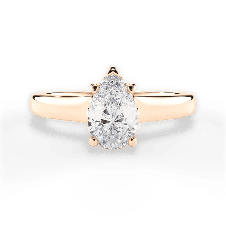 14kt Rose Gold/18kt Rose Gold/pear/top sku 1PZ2465