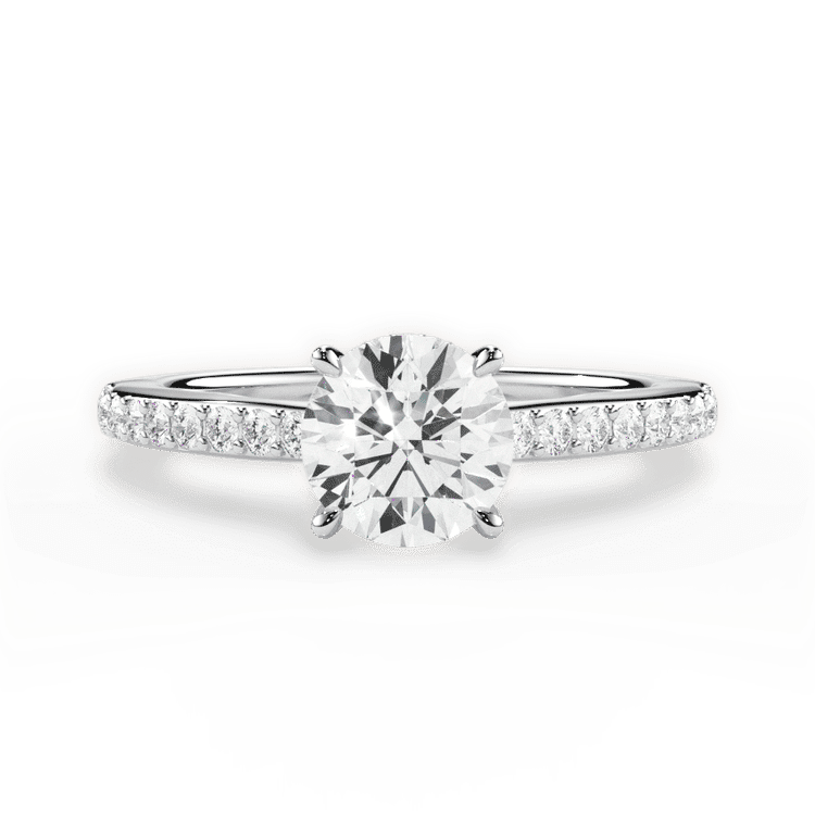 14kt White Gold/18kt White Gold/Platinum/round/top sku 1RZ4710