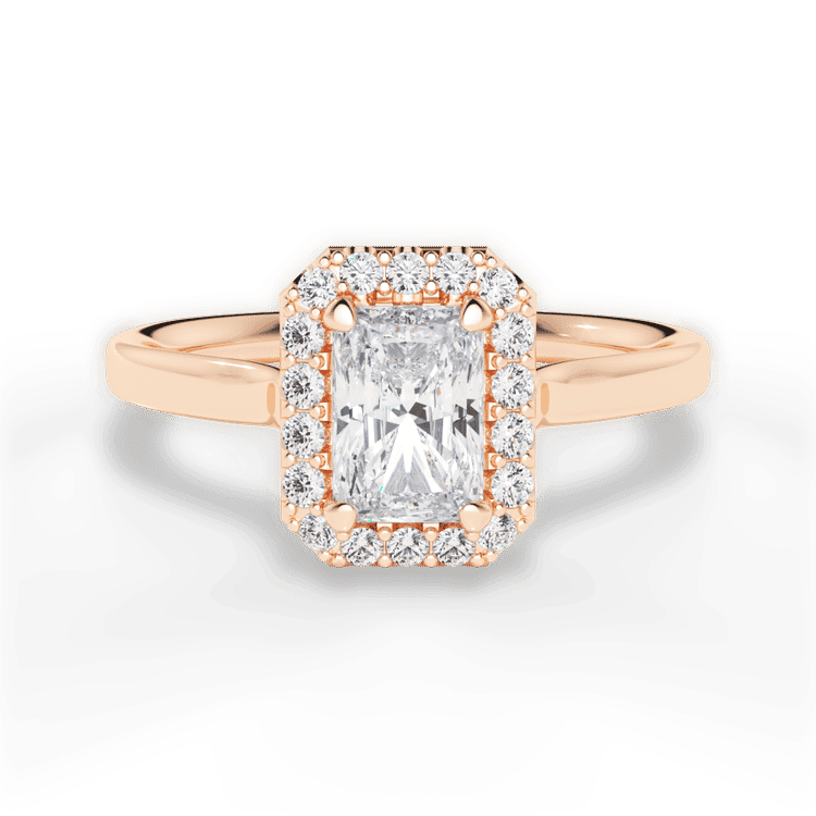 14kt Rose Gold/18kt Rose Gold/radiant/top sku 1RAZ1329