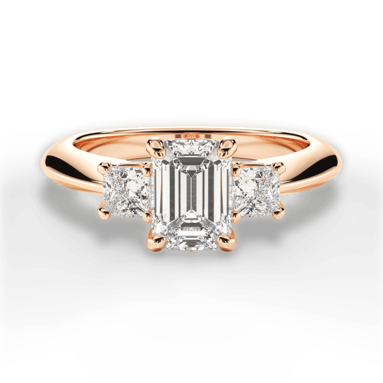 14kt Rose Gold/18kt Rose Gold/emerald/top sku 1ECZ1237P