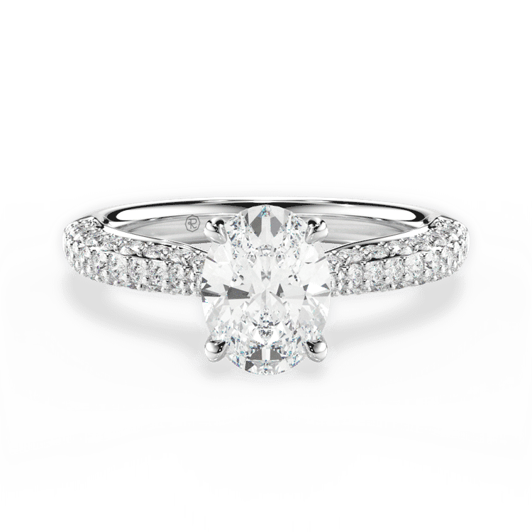 14kt White Gold/18kt White Gold/Platinum/oval/top sku 1OZ1350