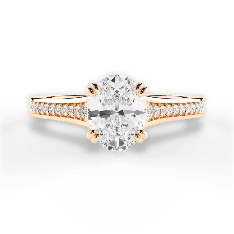 14kt Rose Gold/18kt Rose Gold/oval/top sku 1OZ2493