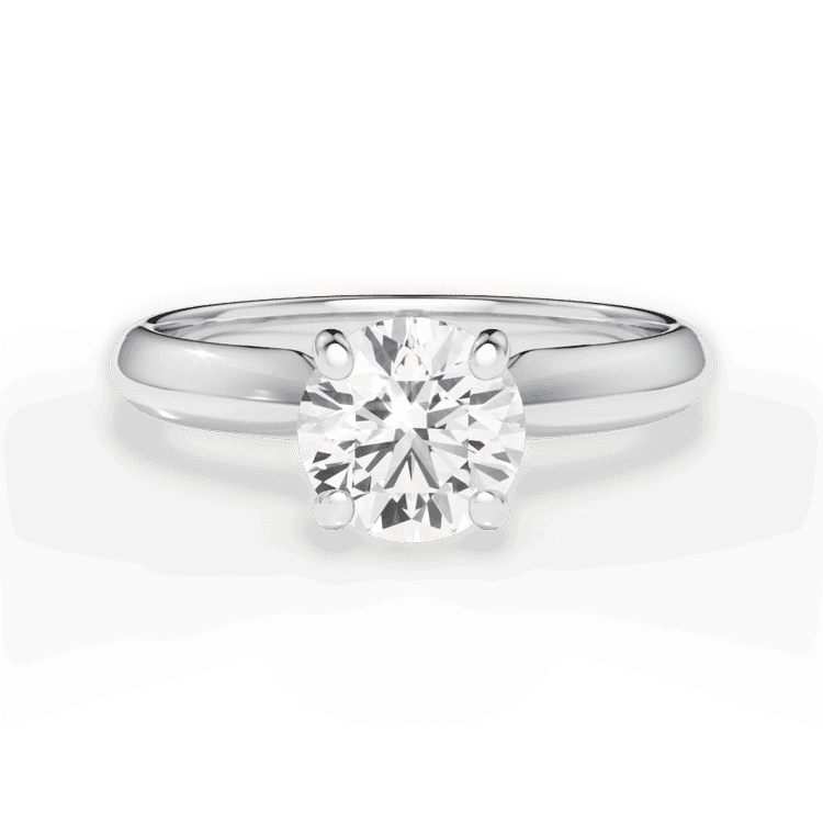 14kt White Gold/18kt White Gold/Platinum/round/top sku 1RZ7261