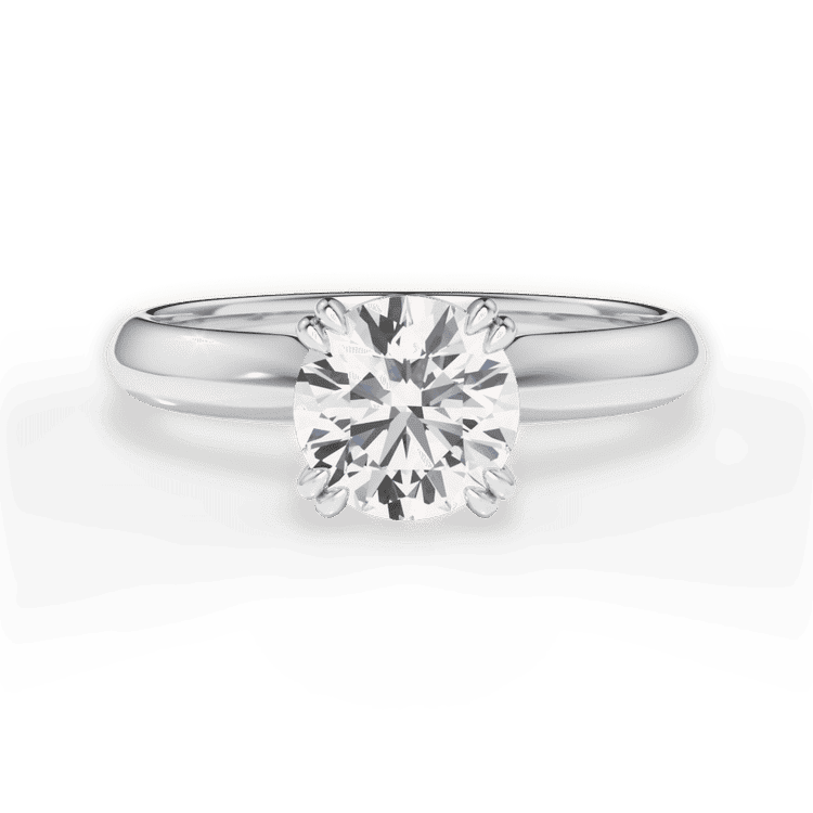 14kt White Gold/18kt White Gold/Platinum/round/top sku 1RZ7262