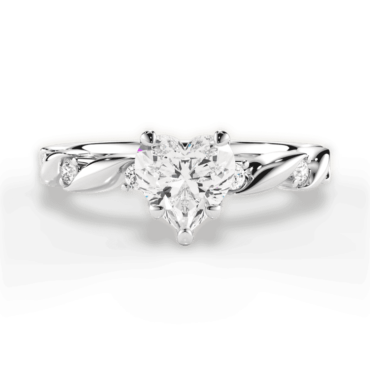 14kt White Gold/18kt White Gold/Platinum/heart/top sku 1HZ1501