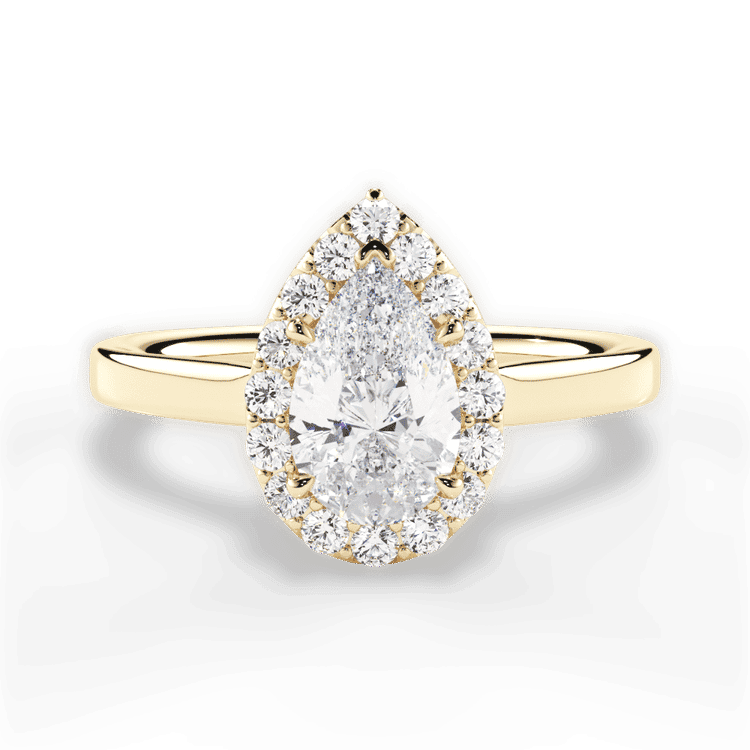 14kt Yellow Gold/18kt Yellow Gold/pear/top sku 1PZ1329