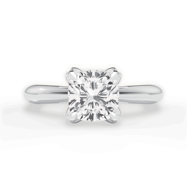 14kt White Gold/18kt White Gold/Platinum/cushion/top sku 1CUZ3279