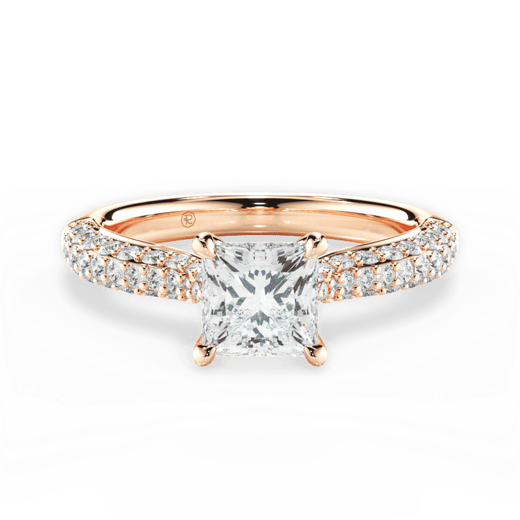 14kt Rose Gold/18kt Rose Gold/princess/top sku 1PCZ1350