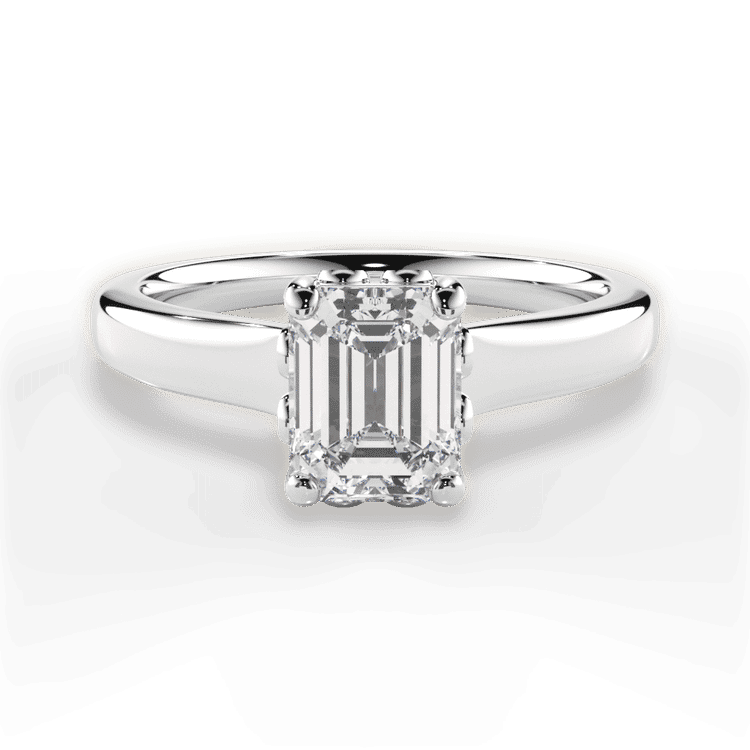 14kt White Gold/18kt White Gold/Platinum/emerald/top sku 1ECZ2465