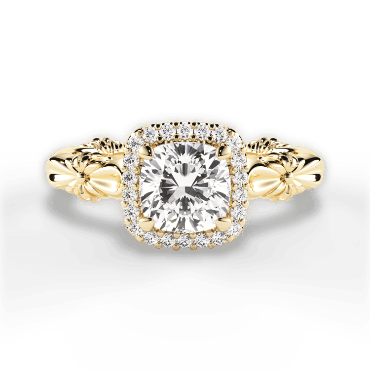 14kt Yellow Gold/18kt Yellow Gold/cushion/top sku 1CUZ4723