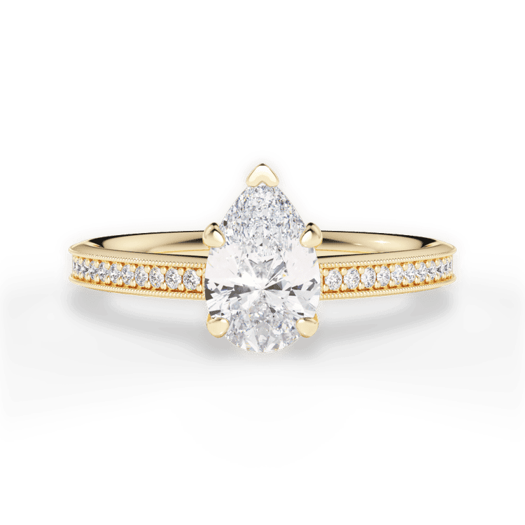 14kt Yellow Gold/18kt Yellow Gold/pear/top sku 1PZ1963