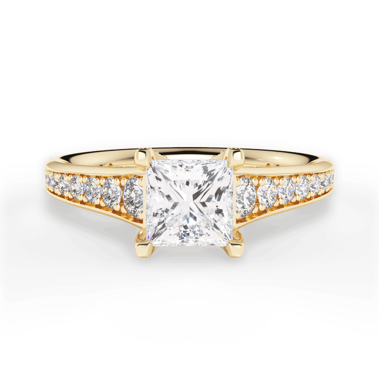 14kt Yellow Gold/18kt Yellow Gold/princess/top sku 1PCZ2378