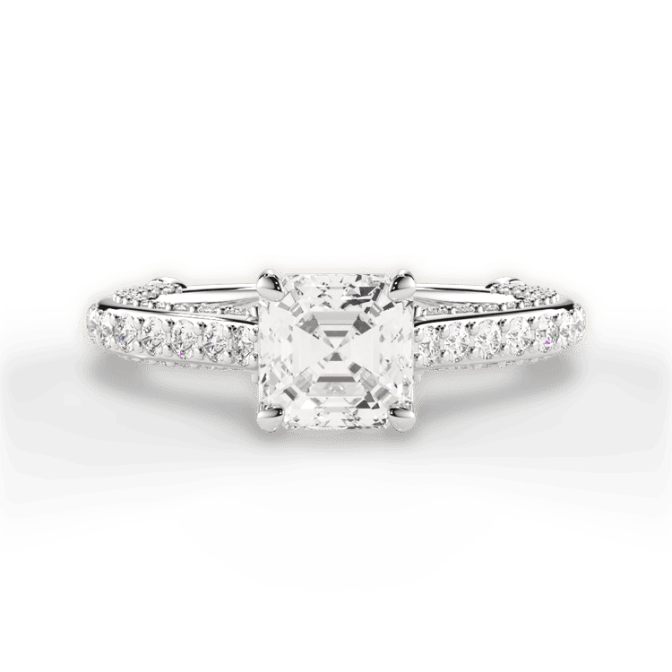 14kt White Gold/18kt White Gold/Platinum/asscher/top sku 1ASZ1514