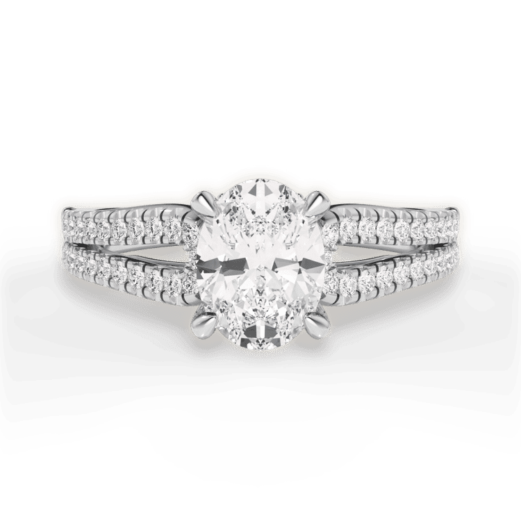 14kt White Gold/18kt White Gold/Platinum/oval/top sku 1OZ2483