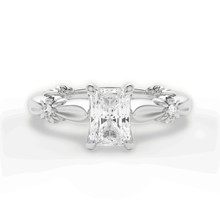 14kt White Gold/18kt White Gold/Platinum/radiant/top sku 1RAZ4754