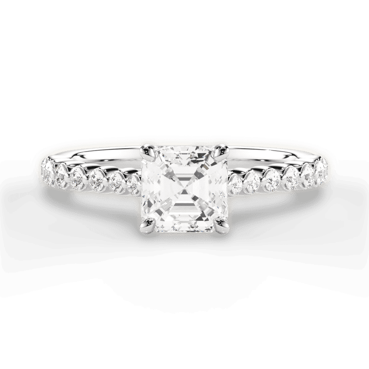 14kt White Gold/18kt White Gold/Platinum/asscher/top sku 1ASZ1511
