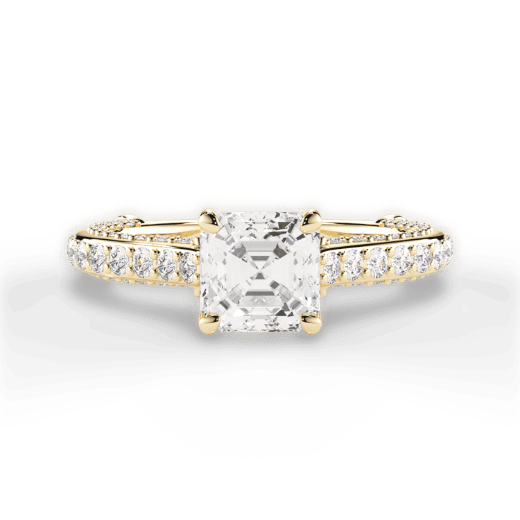 14kt Yellow Gold/18kt Yellow Gold/asscher/top sku 1ASZ1514