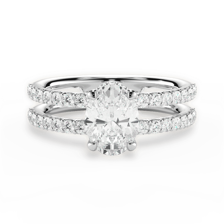 14kt White Gold/18kt White Gold/Platinum/oval/top sku 1OZ1401