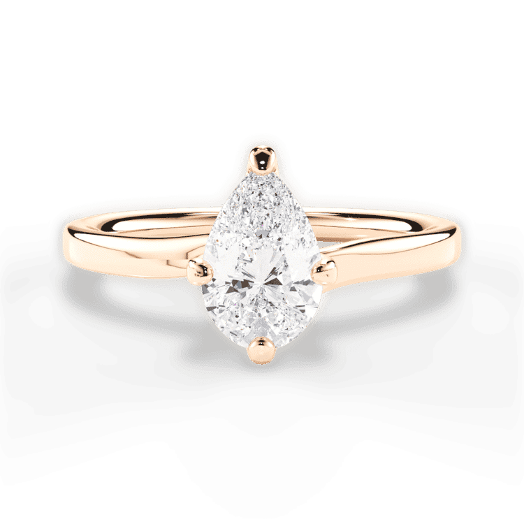 14kt Rose Gold/18kt Rose Gold/pear/top sku 1PZ4765