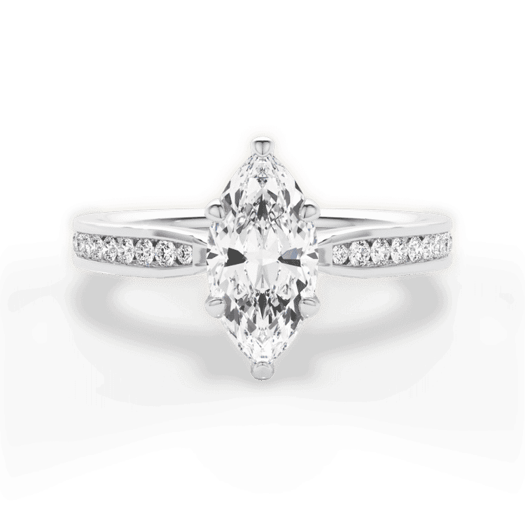 14kt White Gold/18kt White Gold/Platinum/marquise/top sku 1MZ3447