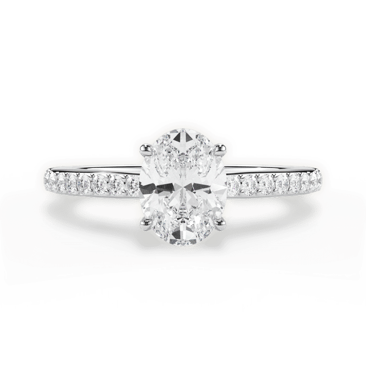 14kt White Gold/18kt White Gold/Platinum/oval/top sku 1OZ4710