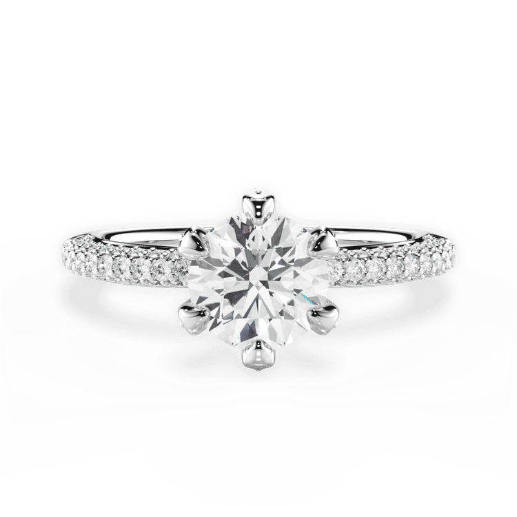 14kt White Gold/18kt White Gold/Platinum/round/top sku 1RZ1397