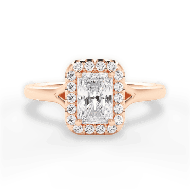 14kt Rose Gold/18kt Rose Gold/radiant/top sku 1RAZ1322