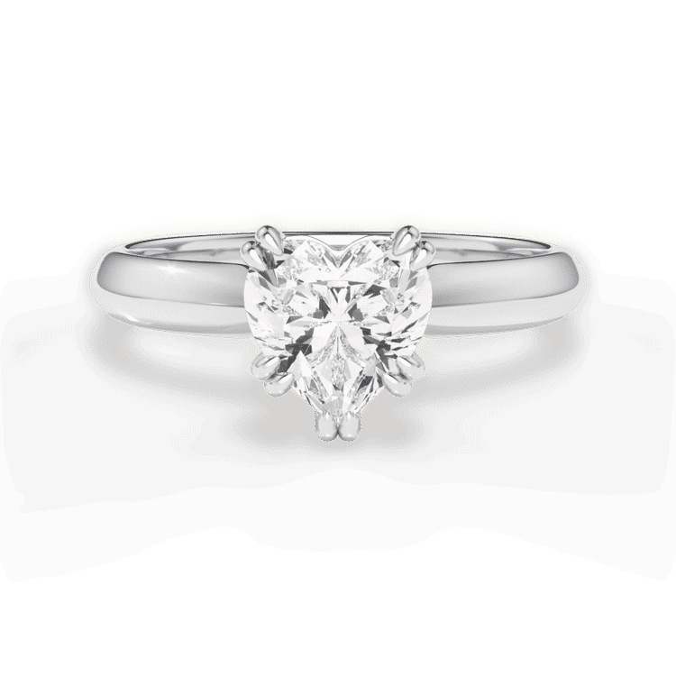 14kt White Gold/18kt White Gold/Platinum/heart/top sku 1HZ7262